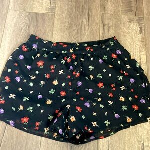 Forever 21 High Waist Floral Print Shorts